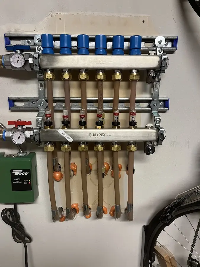 Plumber performing Gas Leak Detection at a residential property in Moody